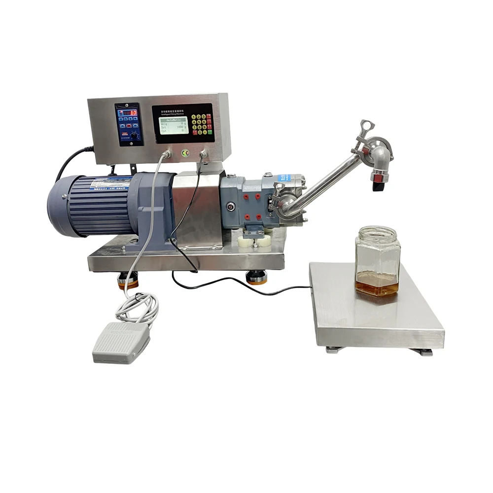 고점도 액상충진기 (중량식 스테인리스 로터펌프 반자동)_FM-502